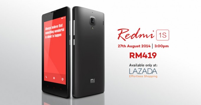 Lazada Malaysia sells Xiaomi Redmi 1S