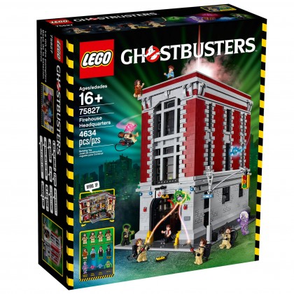 Lego Ghostbusters firehouse front box