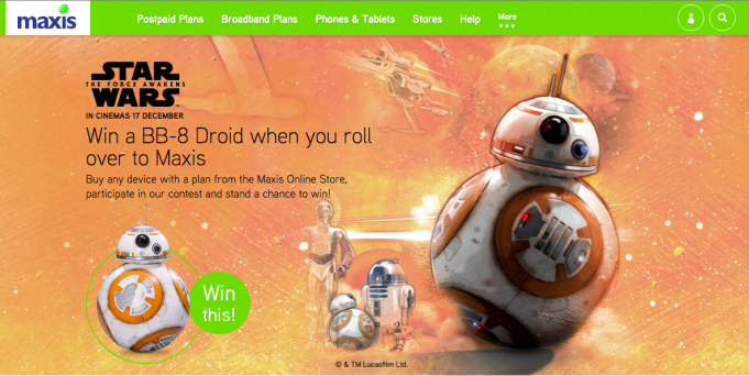 Maxis Star Wars Sphero BB-8 Contest
