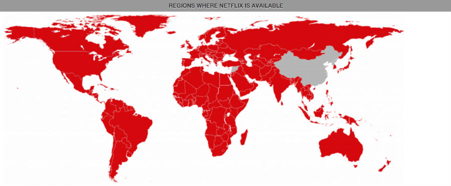 Netflix availability map