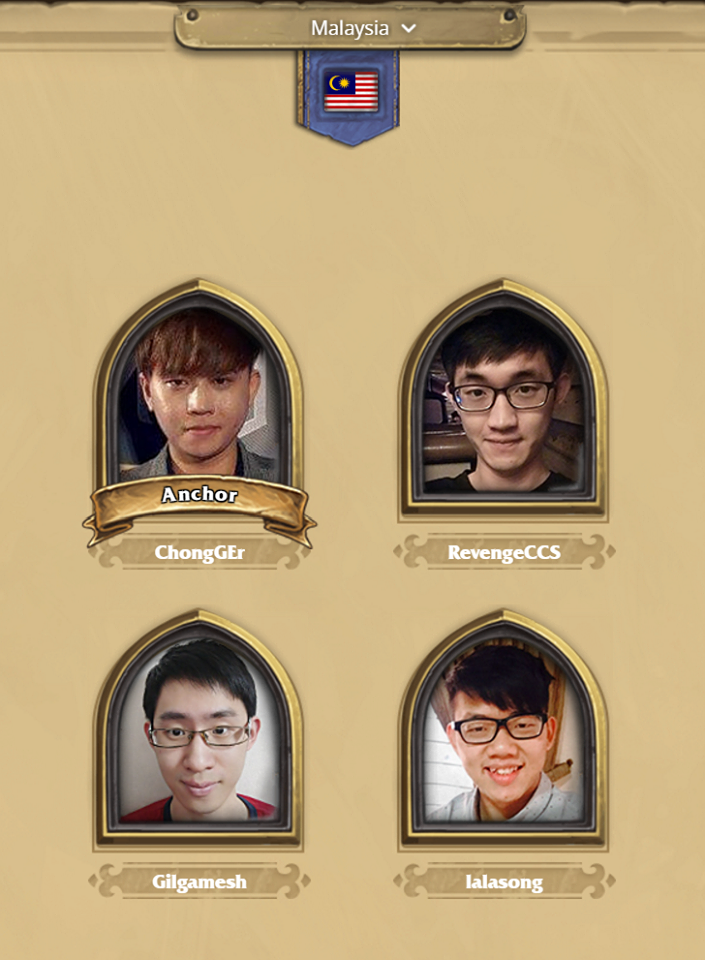 Hearthstone Global Games Malaysia Team