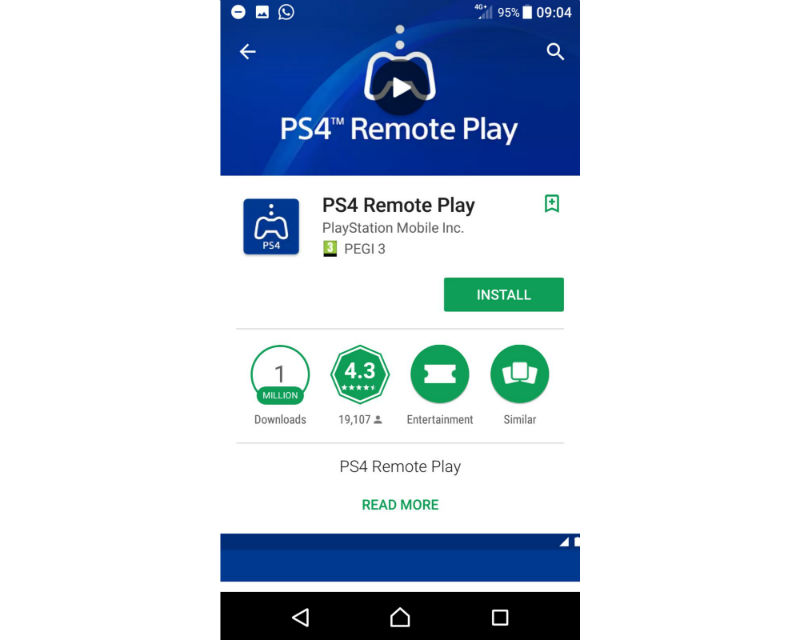 PS4 remote play