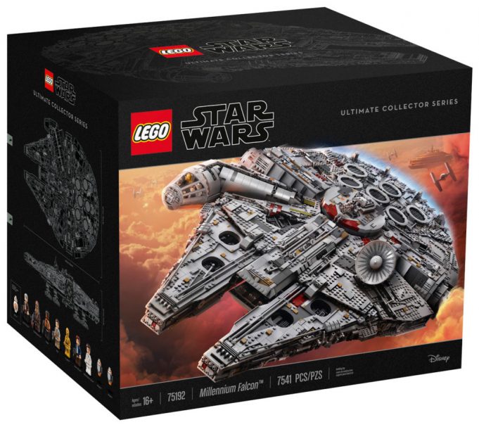 Lego UCS millennium falcon main box