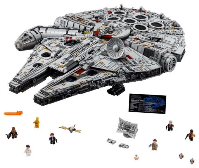 Lego UCS millennium falcon set with minifig