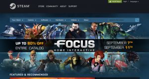 Steam main page